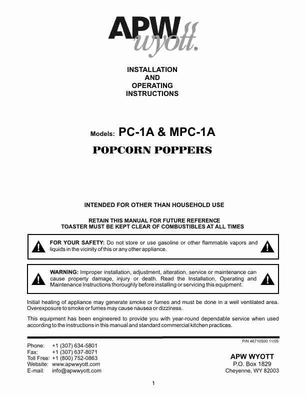 APW Wyott Popcorn Poppers MPC-1A-page_pdf